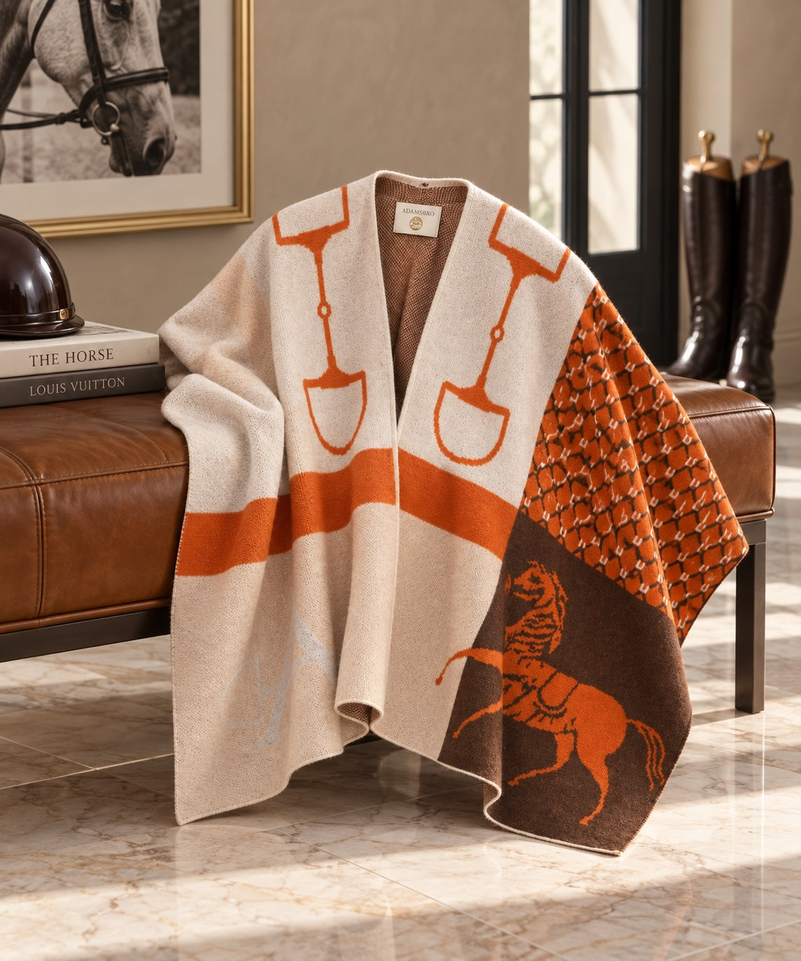 Poncho Classic premium 100 % cashmere