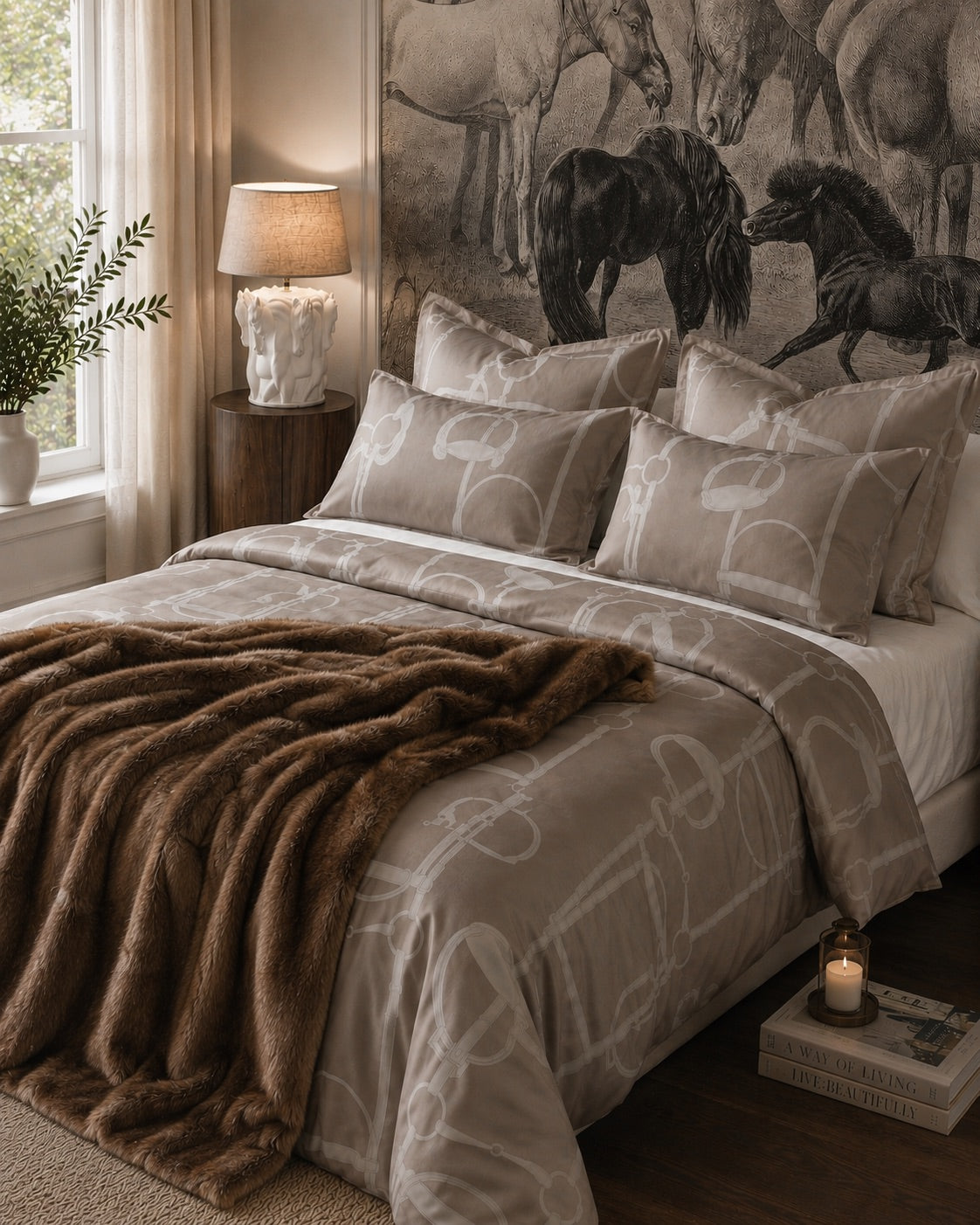 SIMPLE BRIDLE PILLOWCASE 80X80