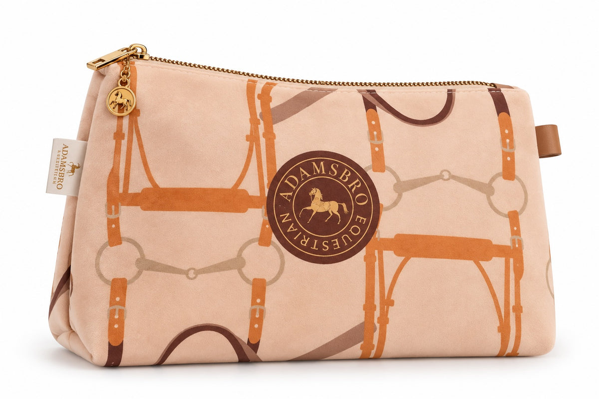 Soft Velvet Toiletry Bag – Nougat