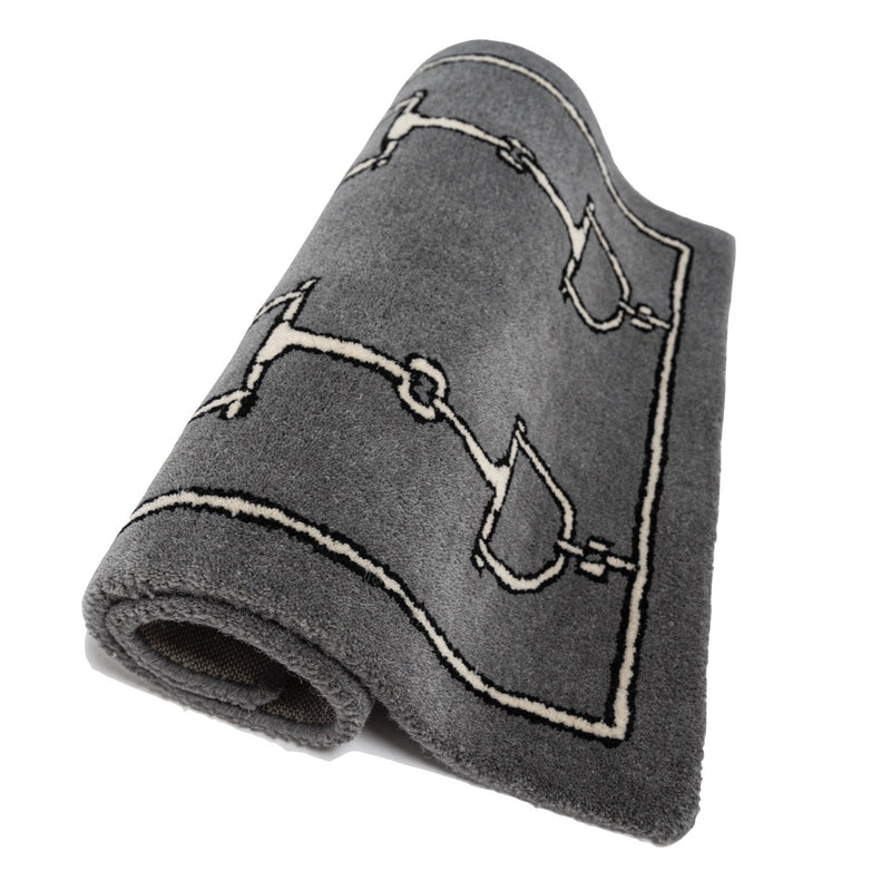 GREY RUG 100% wool