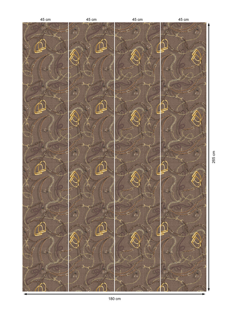 17-09-006-40 WALLPAPER TRESSAGE MUD
