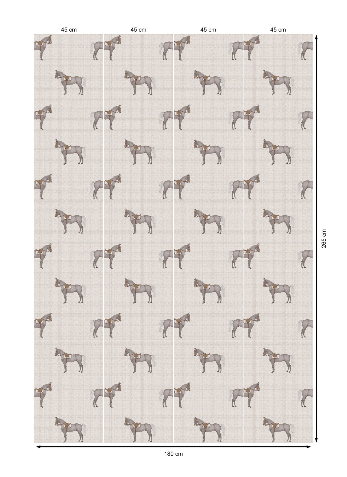 17-09-007-00 Wallpaper Petit Horse Off-white