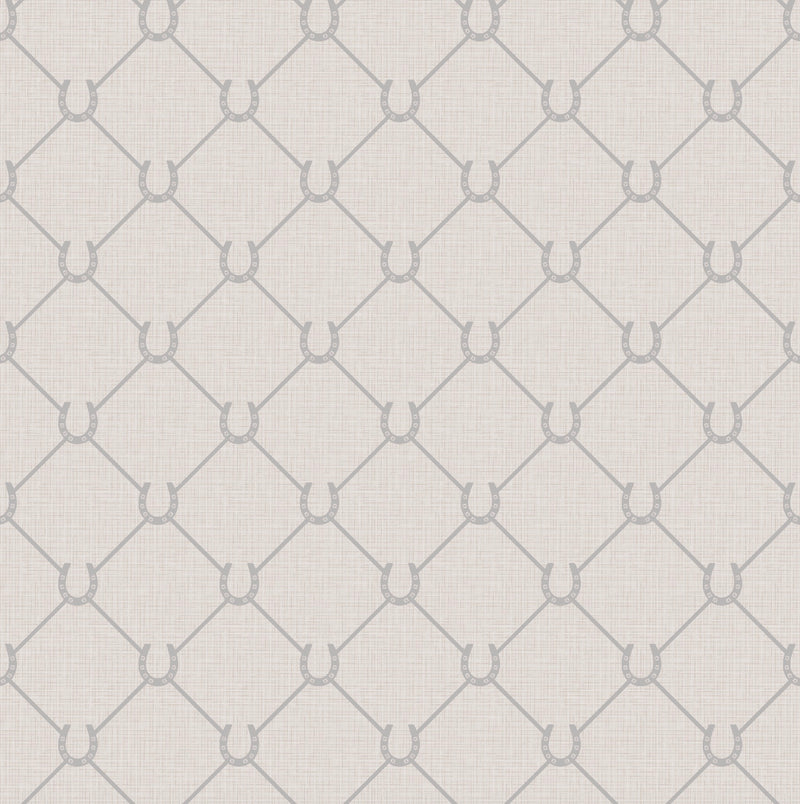 17-09-022-00 WALLPAPER NEW HORSE SHOE OFFWHITE