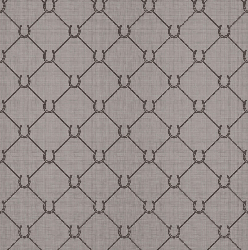 17-09-022-30 WALLPAPER NEW HORSE SHOE TAUPE