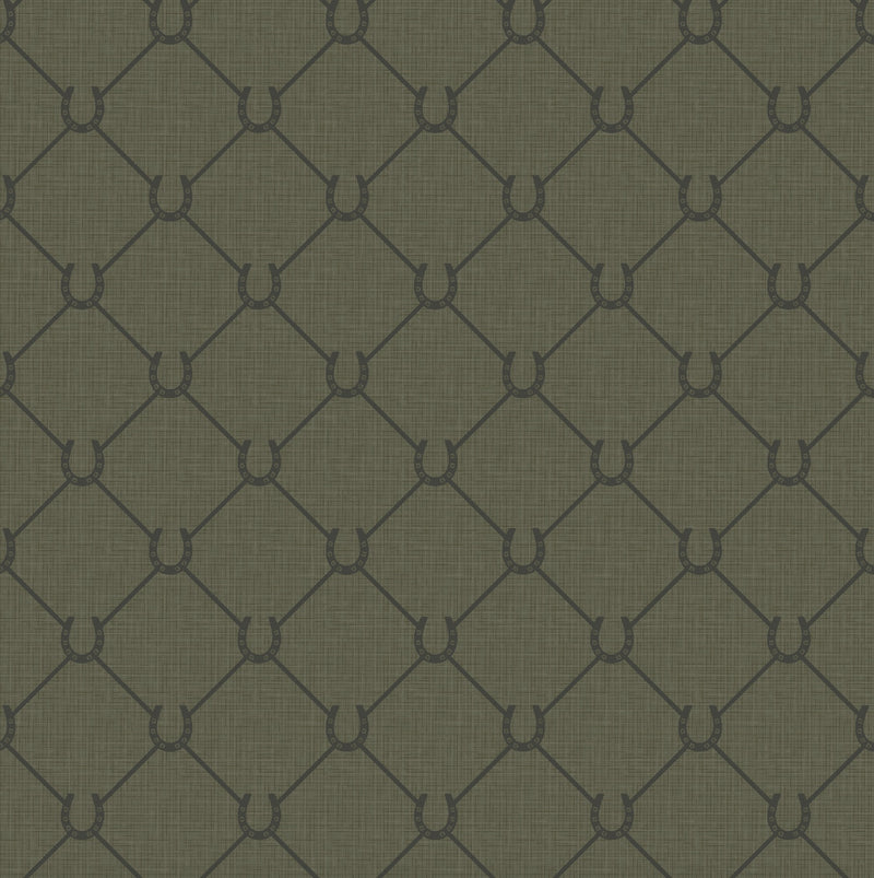 17-09-022-60 WALLPAPER NEW HORSESHOE OLIVE