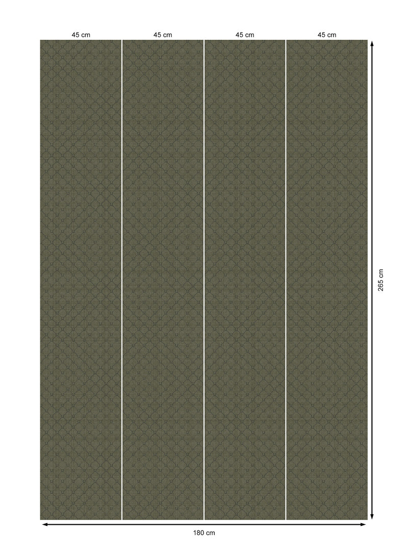 17-09-022-60 WALLPAPER NEW HORSESHOE OLIVE