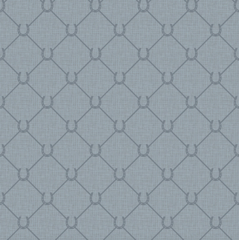 17-09-022-75 WALLPAPER NEW HORSE SHOE Light Blue