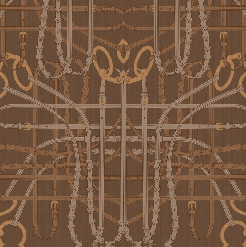 17-09-024-45/P wallpaper sample  Bridle Brown