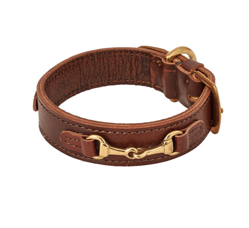 Dog Bracelet Snaffle Bit in Genuine Leather