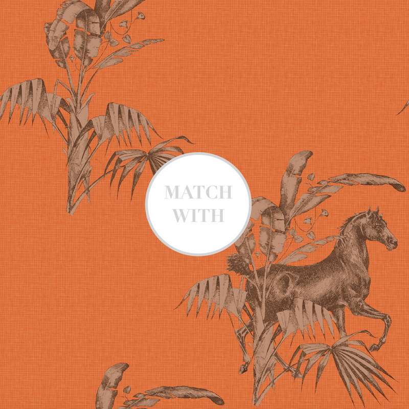 17-09-022-03 WALLPAPER Horseshoe Mango