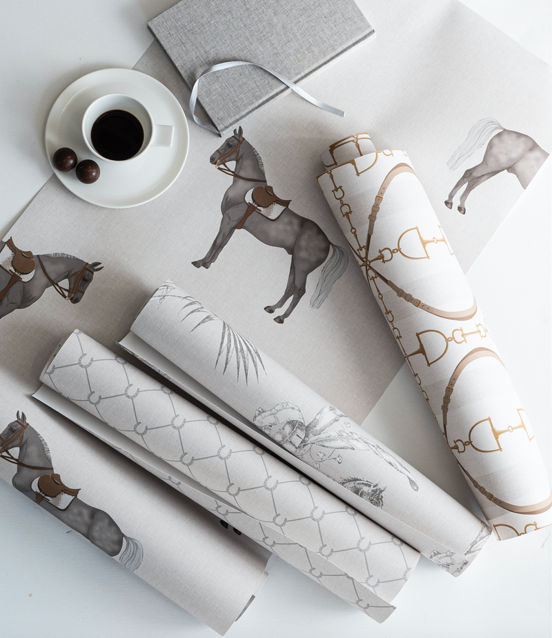 17-09-007-00 Wallpaper Petit Horse Off-white